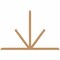 Ekena Millwork Saratoga Timber Gable Bracket, Western Red Cedar, 96"W x 64"H x 1 1/2"D x 3 1/2"F, 16/12 Pitch GBW096X64X0204SAR00SWR - alternate 1